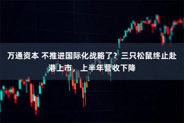 万通资本 不推进国际化战略了？三只松鼠终止赴港上市，上半年营收下降